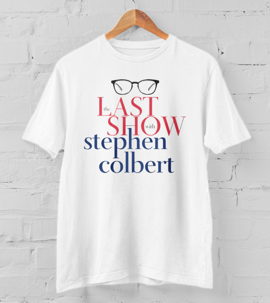 The Last Show With Stephen Colbert Glasses T-Shirt
