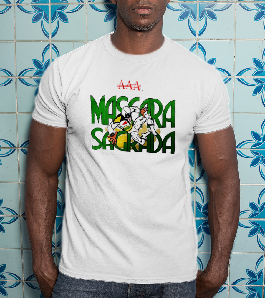 Máscara Sagrada AAA Lucha Libre Mexican Wrestling Hero T-Shirt