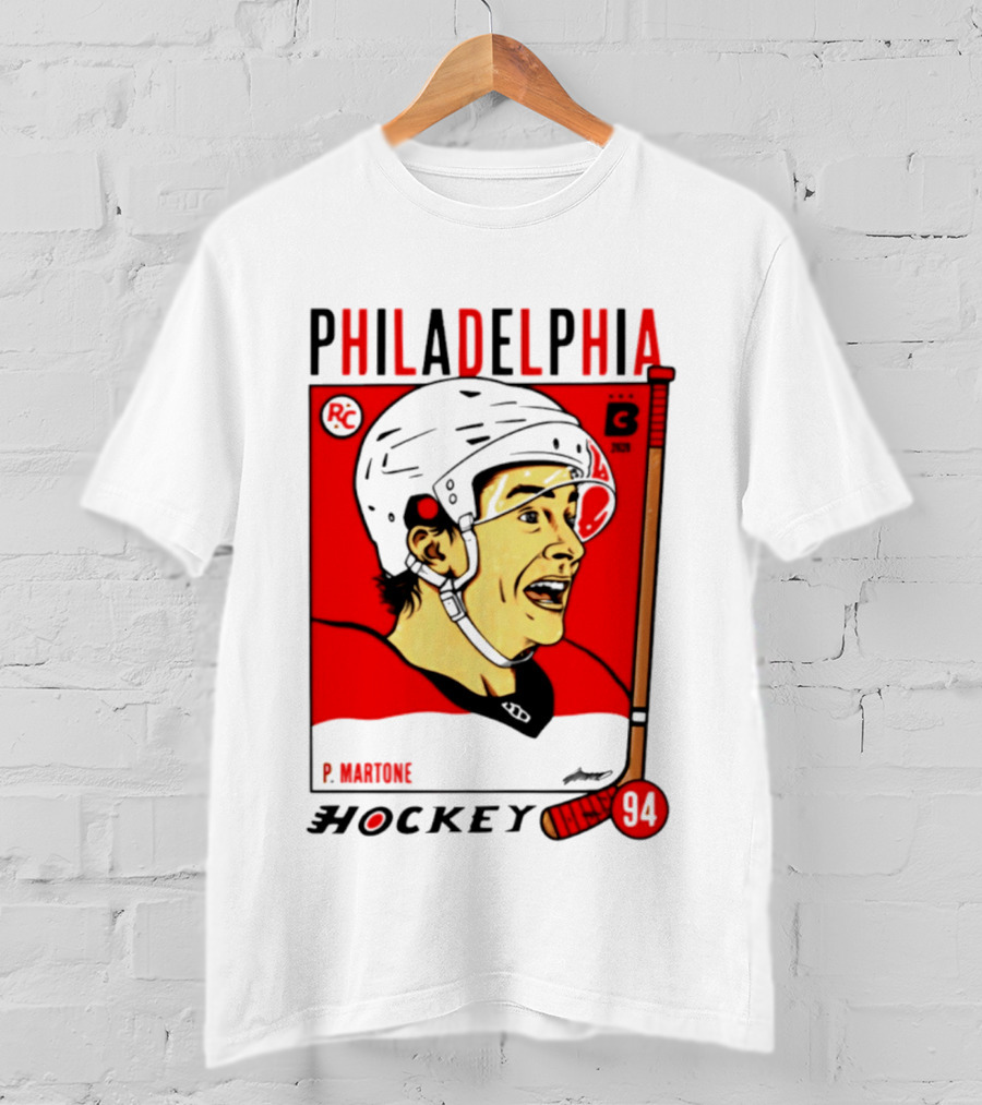 Philadelphia Flyers P Martone 94 Hockey Player T-Shirt