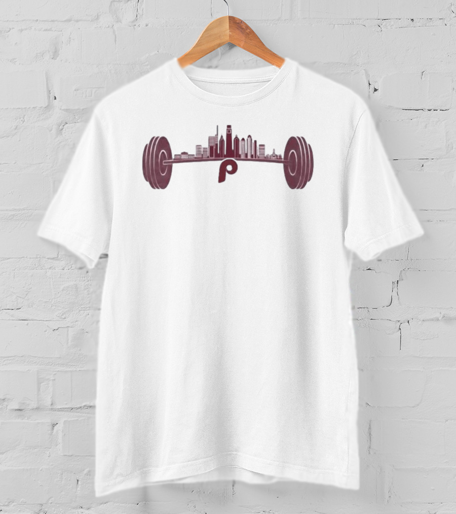 Philadelphia Phillies Philly Strong Skyline Barbell Series T-Shirt