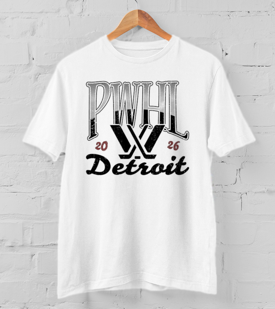 PWHL Detroit Hockey Est 2026 Stadium T-Shirt