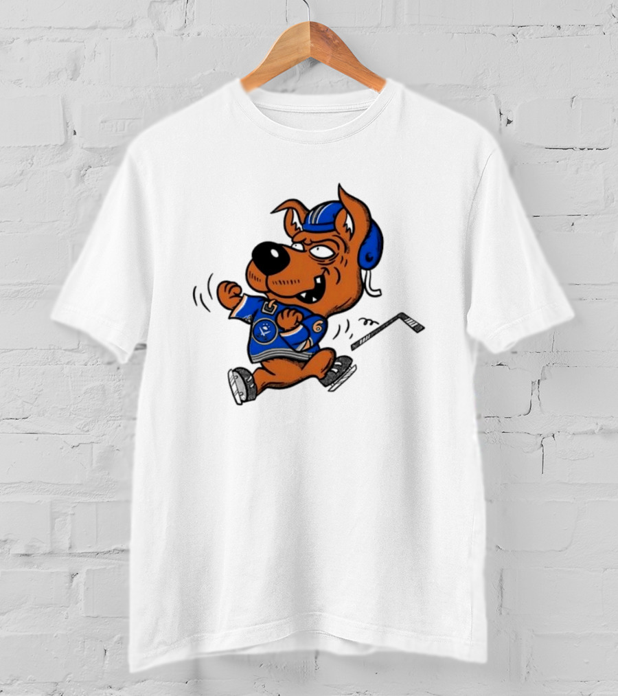 Scrappy Doo Buffalo Sabres Hockey Cartoon T-Shirt