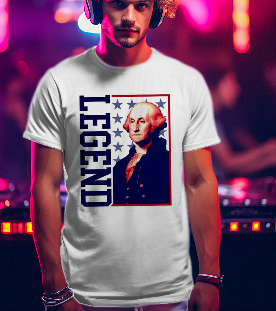 Legend George Washington 250th Anniversary America Freedom T-Shirt