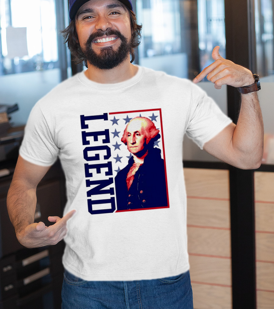 Legend George Washington 250th Anniversary America Freedom T-Shirt
