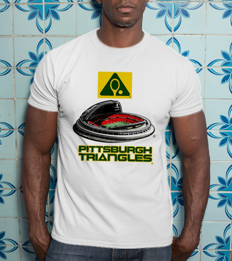 Pittsburgh Triangles Civic Arena Tennis Logo Roof Open T-Shirt