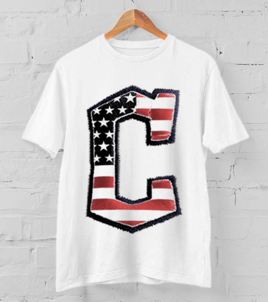 Cleveland Guardians American Flag Hat 2026 Patriotic Giveaway T-Shirt
