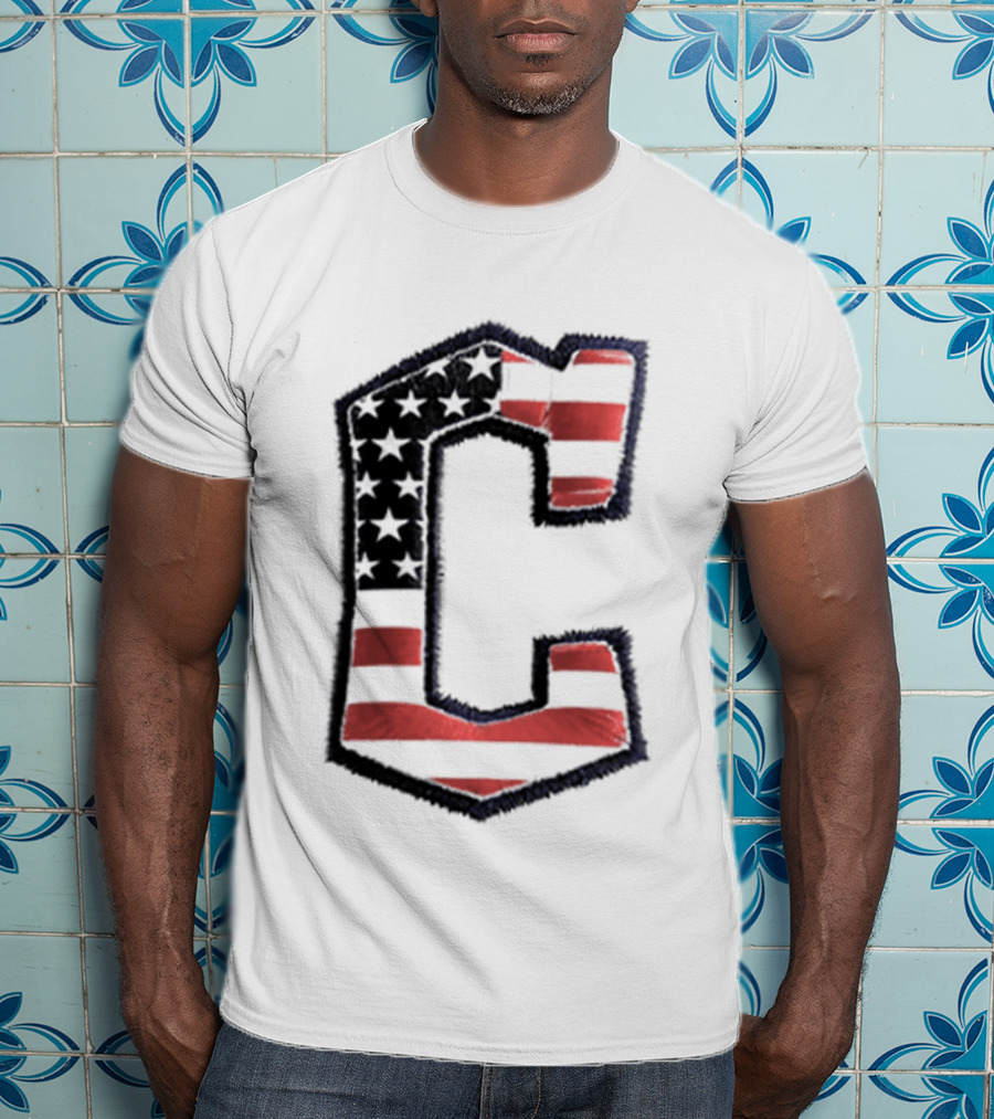 Cleveland Guardians American Flag Hat 2026 Patriotic Giveaway T-Shirt