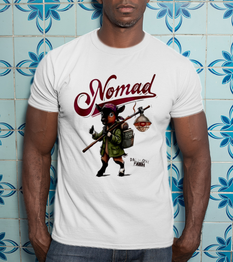 Dalscone Nomad Adventurous Goat Trekker With Lantern T-Shirt