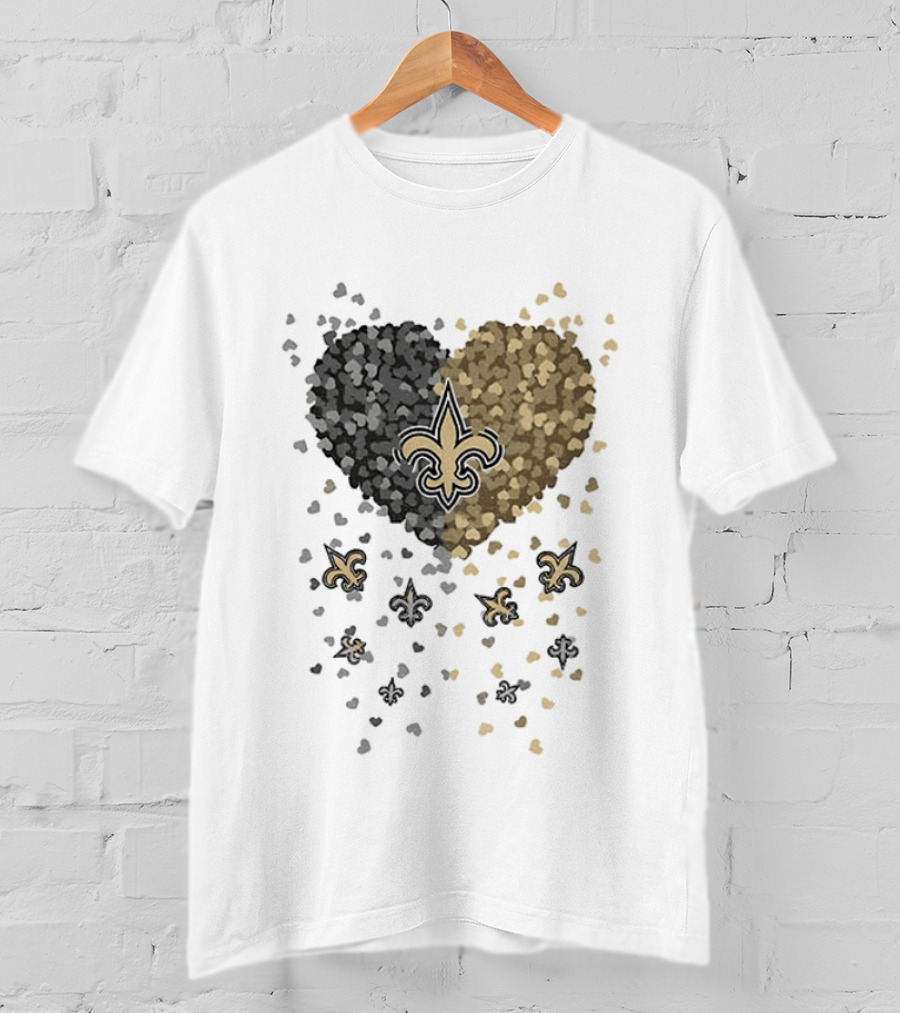 Heart Of New Orleans Saints Football Fleur De Lis 2026 T-Shirt