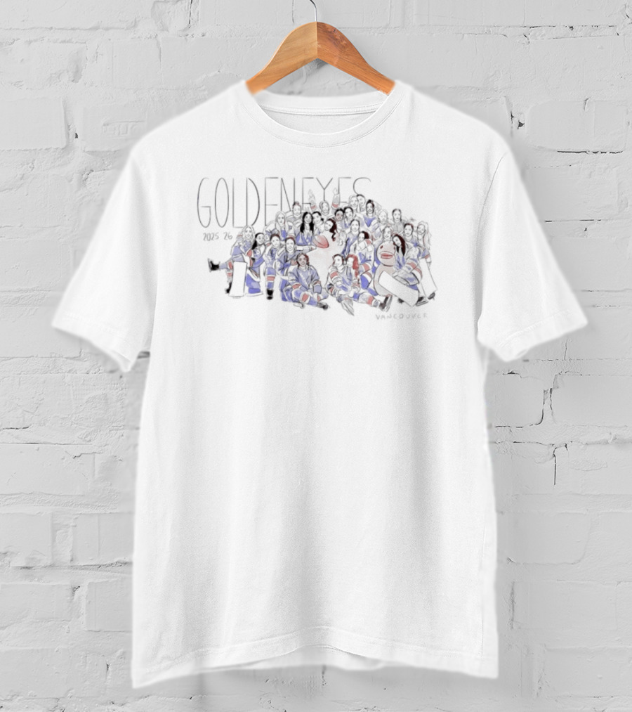 Vancouver Goldeneyes 2025 26 Professional Women's Hockey Team T-Shirt