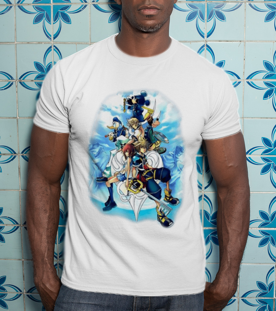 Kingdom Hearts 2 Disney Characters Adventure Ensemble T-Shirt
