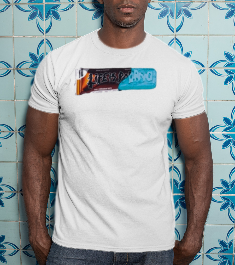 Life Is Porno Protein Bar Wrapper T-Shirt