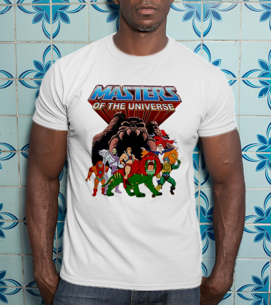 Masters Of The Universe He Man Skeletor Battle Cat Teela Beast Man Man At Arms Orko Animation Characters T-Shirt