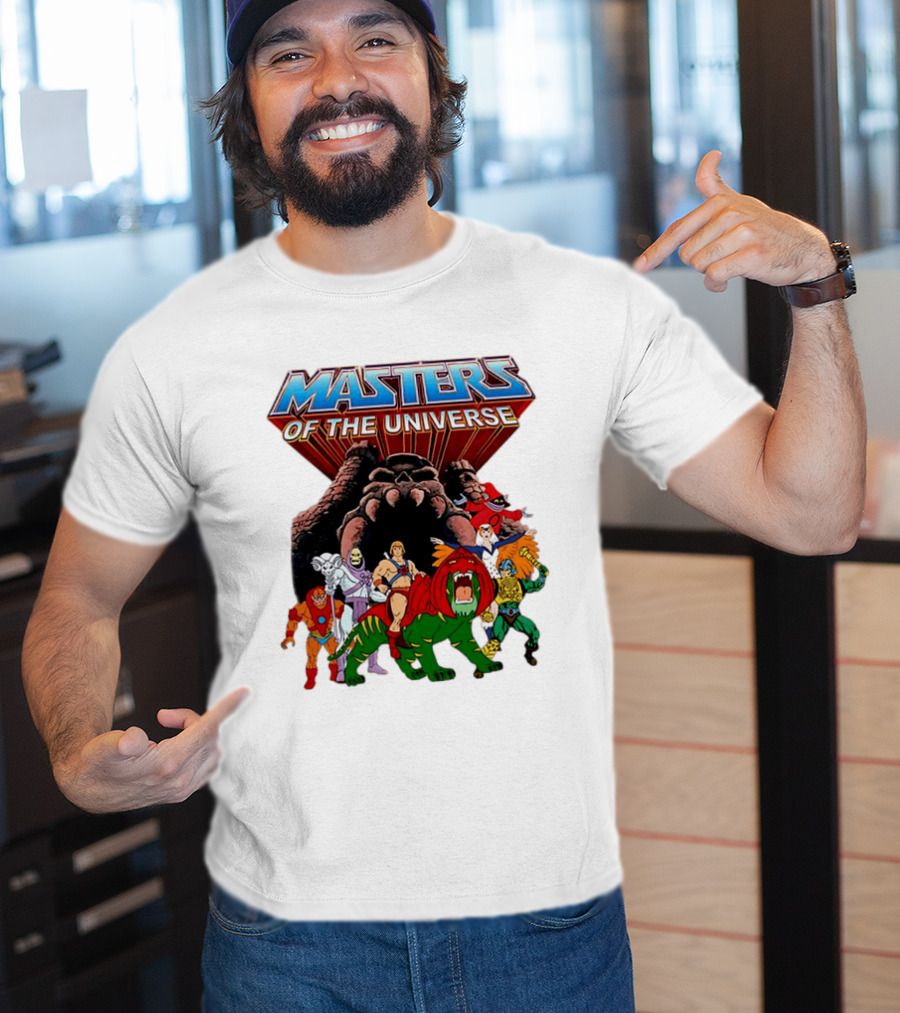 Masters Of The Universe He Man Skeletor Battle Cat Teela Beast Man Man At Arms Orko Animation Characters T-Shirt