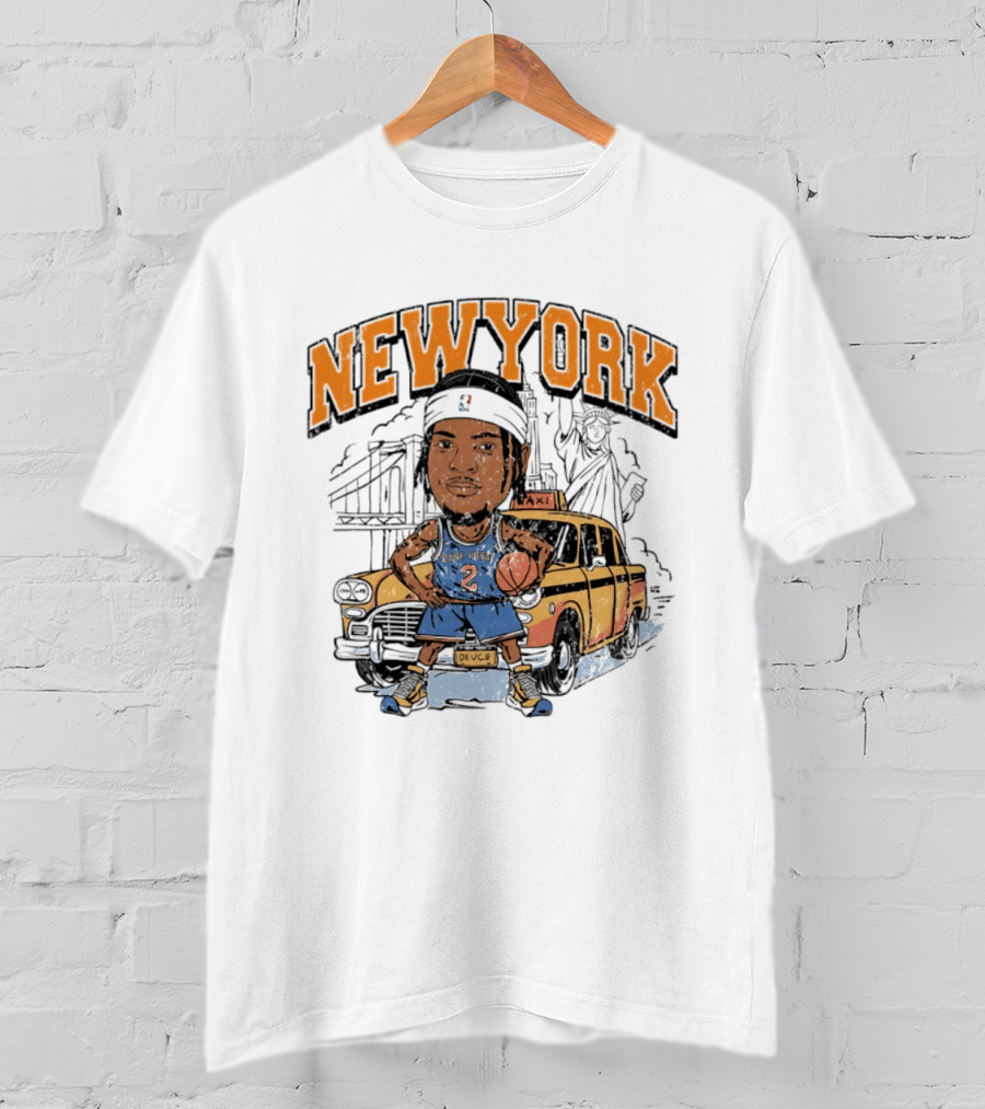 New York Knicks Deuce Taxi Miles McBride 2 Basketball Player T-Shirt