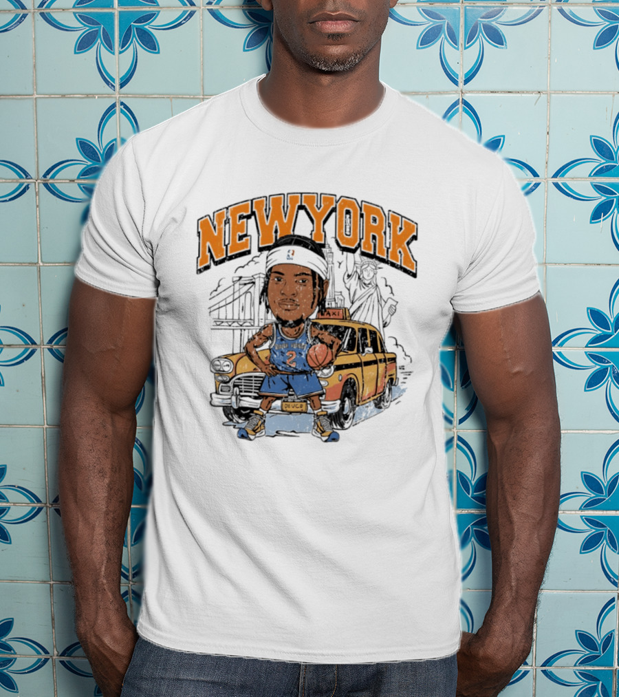 New York Knicks Deuce Taxi Miles McBride 2 Basketball Player T-Shirt