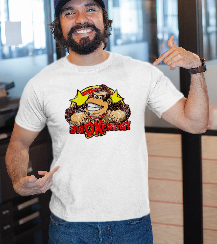 BIG DK Energy Retro Style Gaming Ape T-Shirt
