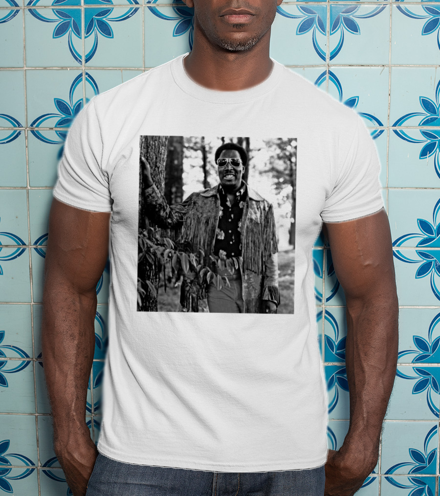 Clarence Carter Singer Fringe Jacket And Sunglasses Outdoors T-Shirt