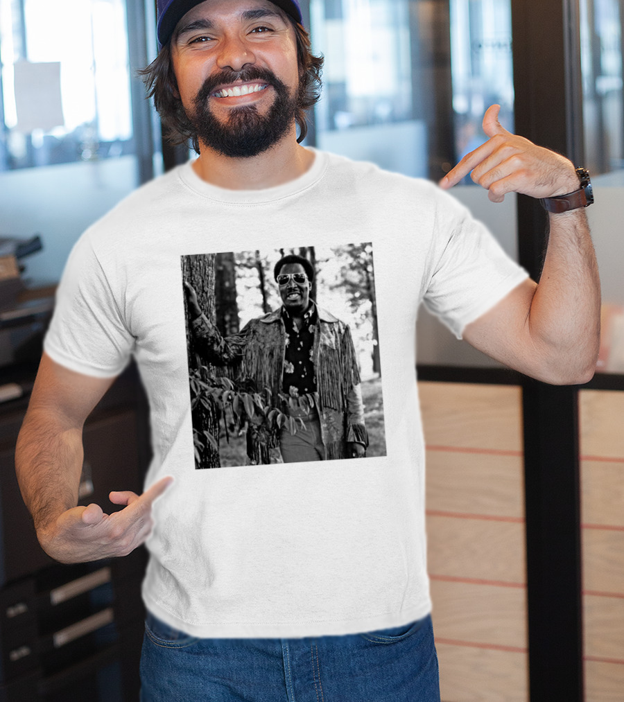 Clarence Carter Singer Fringe Jacket And Sunglasses Outdoors T-Shirt