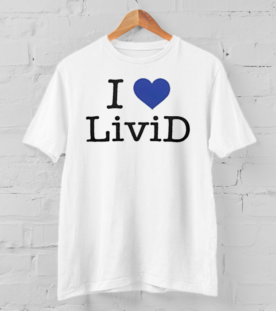 Dan Abrams Wearing I Heart LiviD T-Shirt