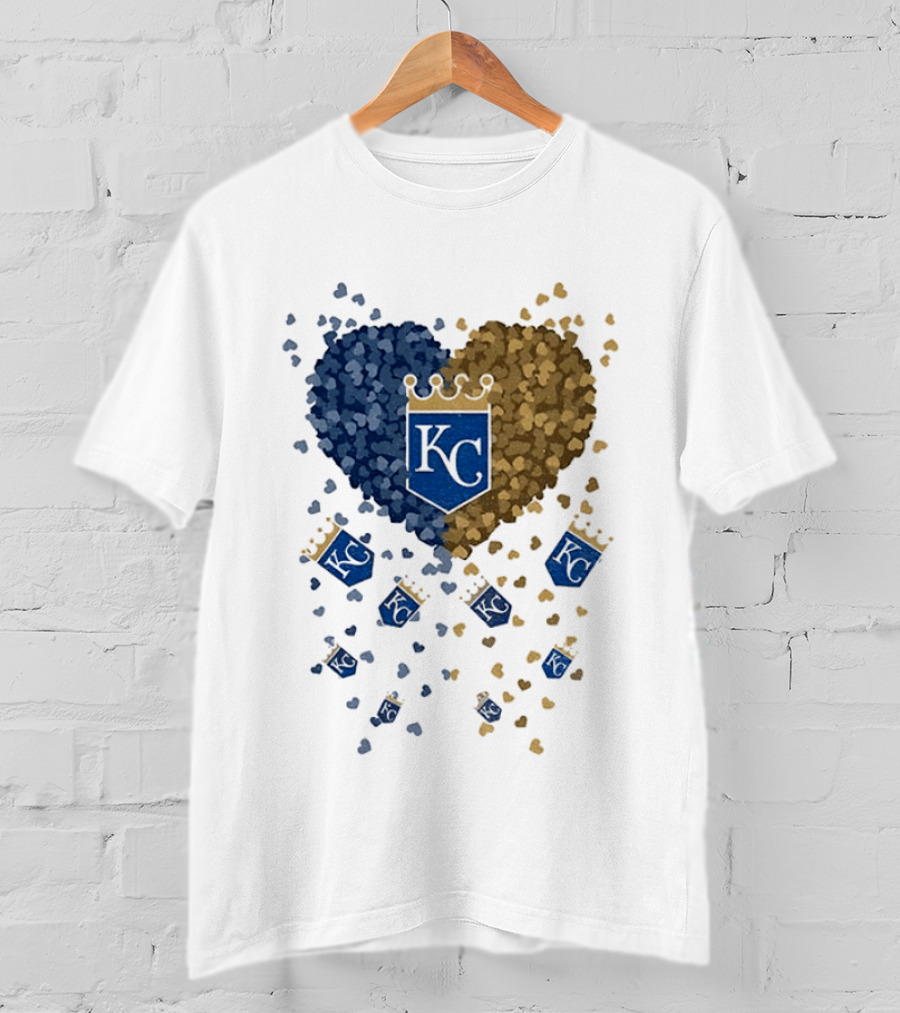 Kansas City Royals Heart KC Emblem MLB 2026 T-Shirt