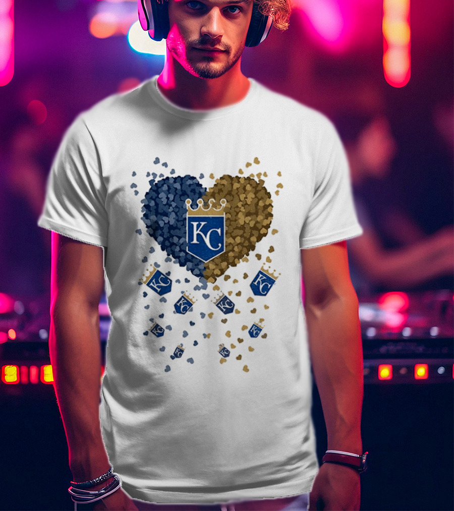 Kansas City Royals Heart KC Emblem MLB 2026 T-Shirt