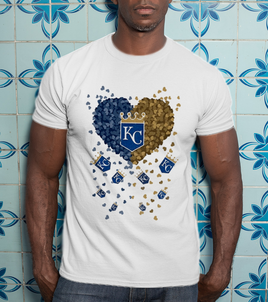 Kansas City Royals Heart KC Emblem MLB 2026 T-Shirt