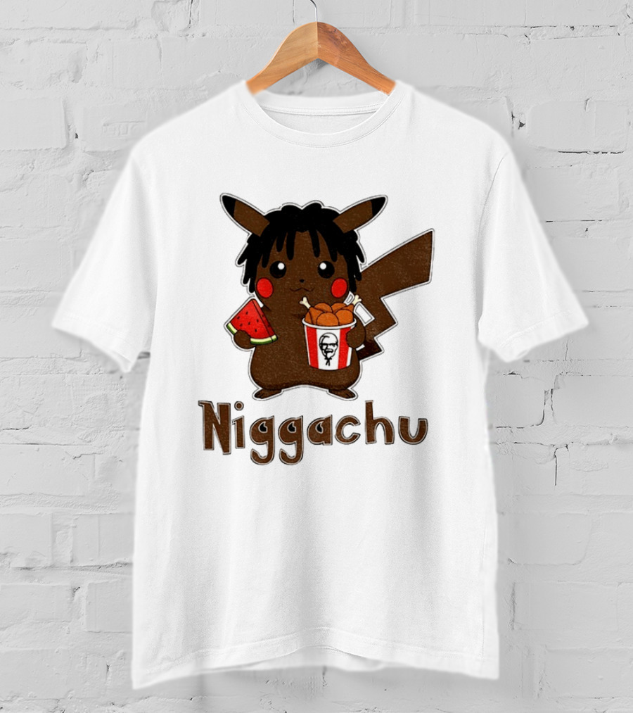 Pikachu X Nigga Niggachu KFC Meme T-Shirt