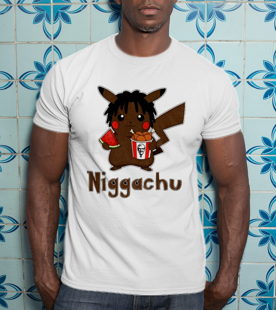Pikachu X Nigga Niggachu KFC Meme T-Shirt