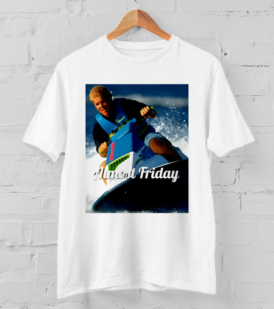 John Daly Throttle Jet Ski Almost Friday T-Shirt