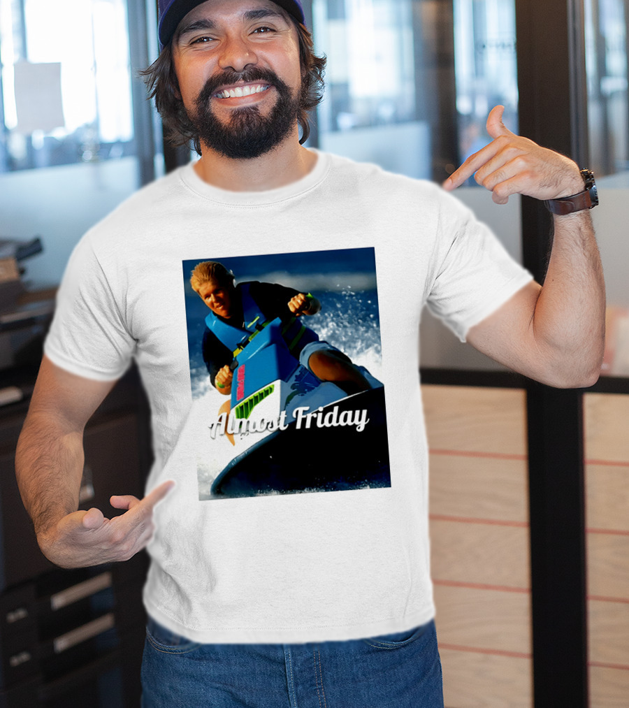 John Daly Throttle Jet Ski Almost Friday T-Shirt