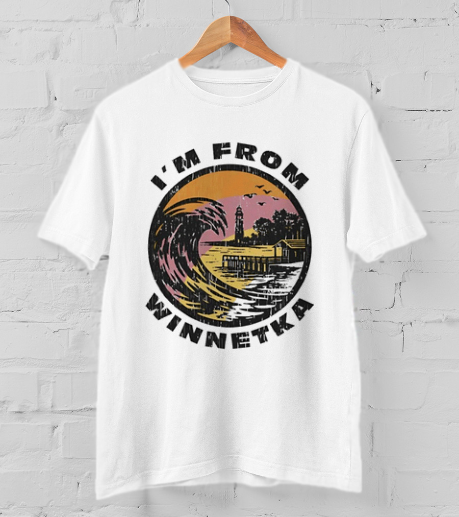 Johnny Hilbrant I'm From Winnetka Wave Scene T-Shirt