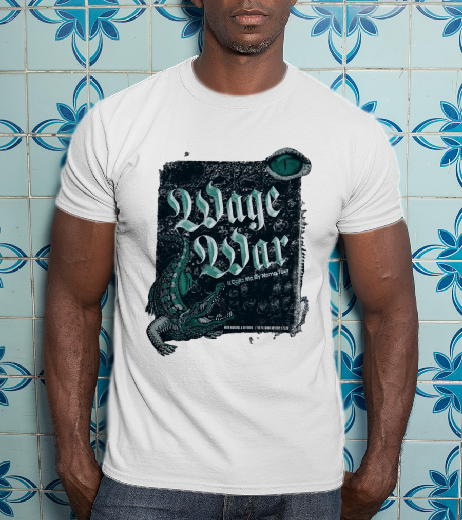 Wage War It Calls Me By Name Tour Detroit MI May 15 2026 Alligator Eye T-Shirt
