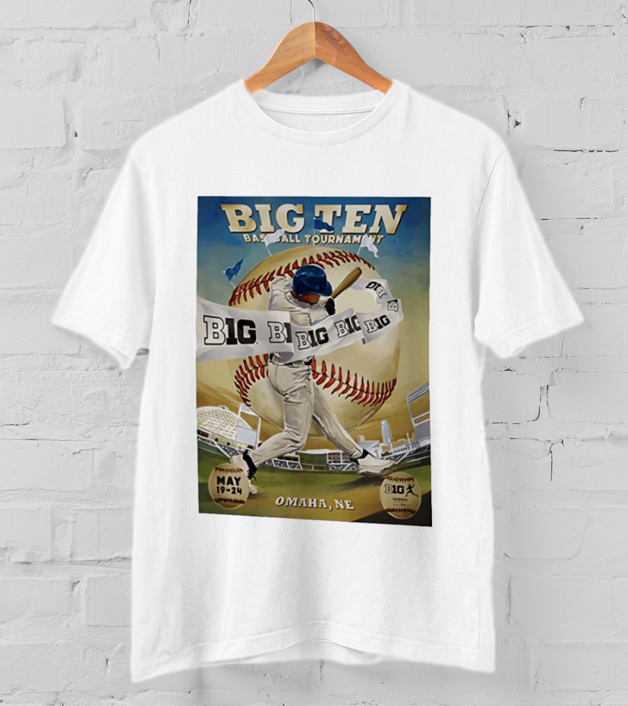 Big Ten Baseball Tournament 2026 Omaha May 19 24 T-Shirt