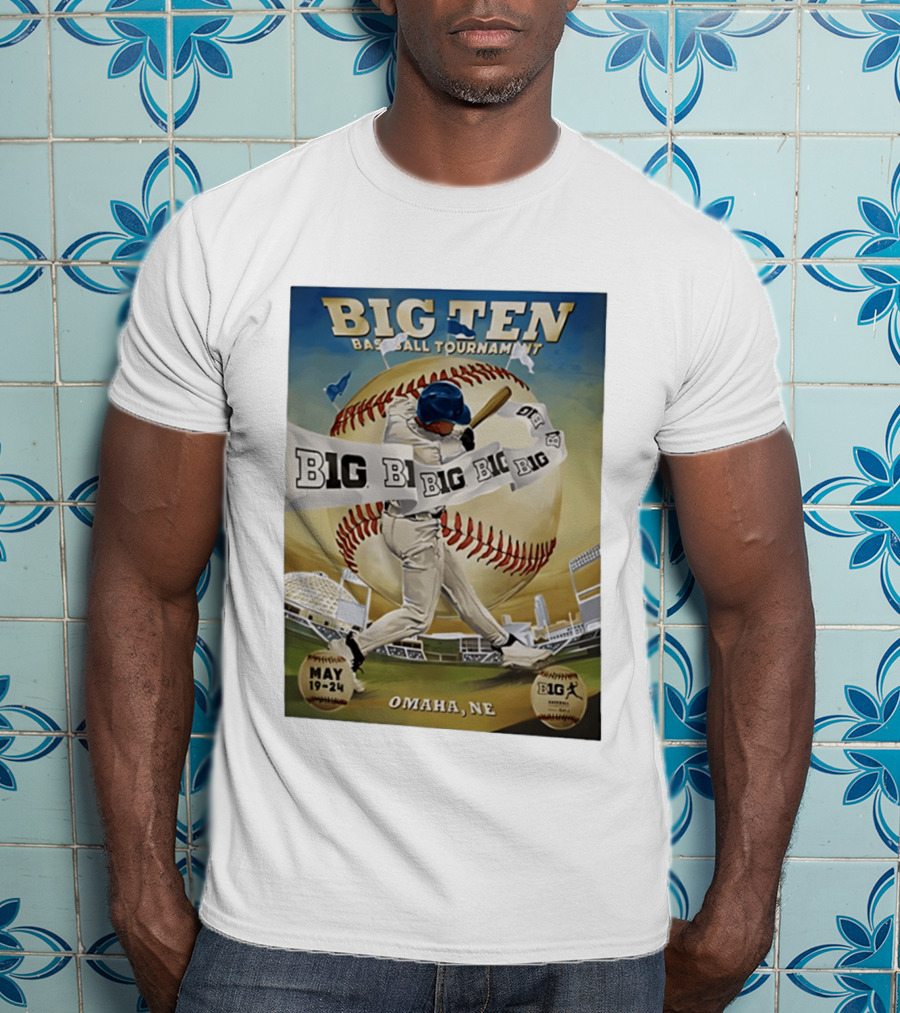 Big Ten Baseball Tournament 2026 Omaha May 19 24 T-Shirt