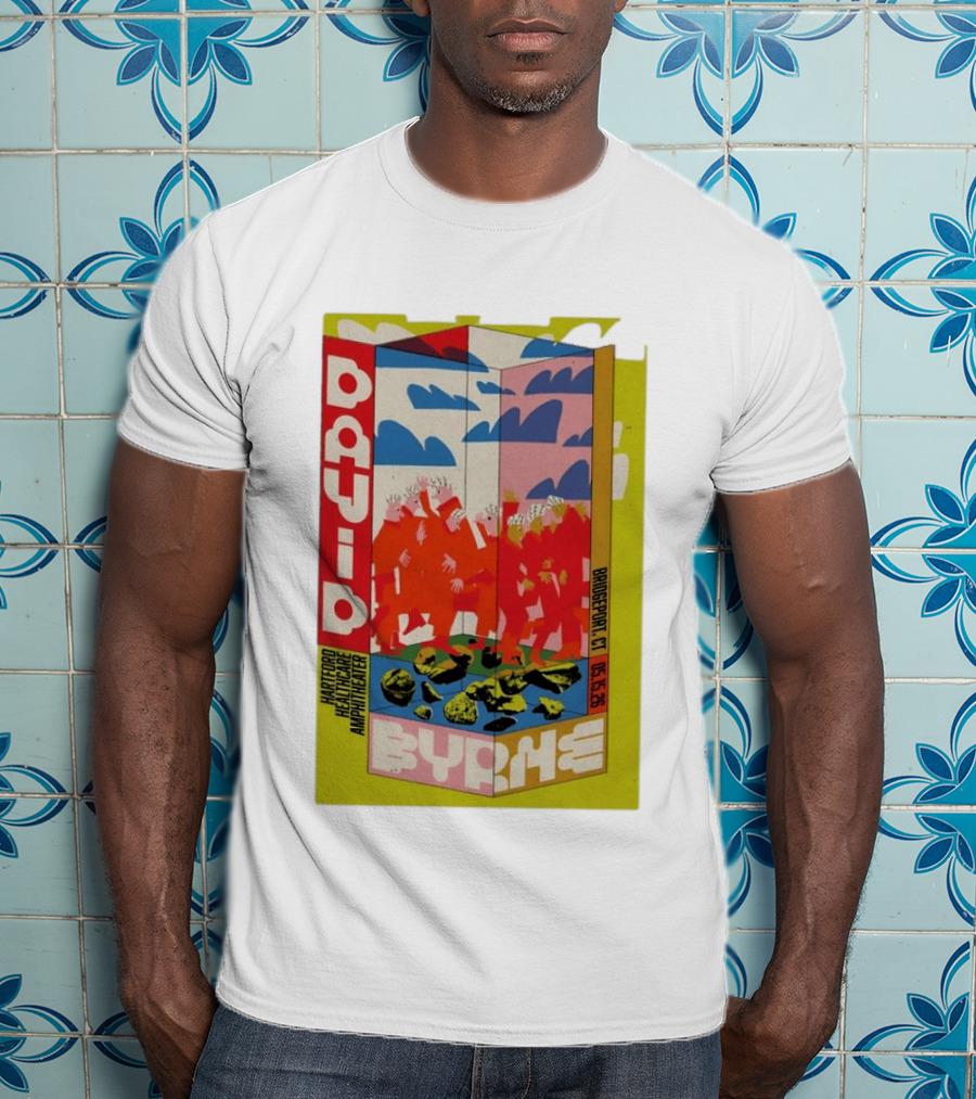 David Byrne Hartford Healthcare Amphitheater Bridgeport CT May 15 2026 Tour T-Shirt