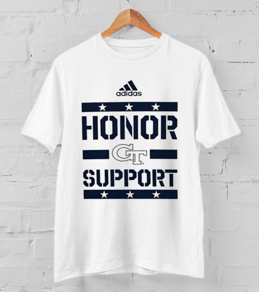 Adidas Georgia Tech GT Honor Support Stars T-Shirt