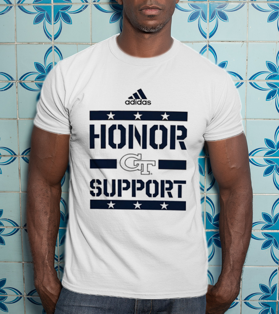 Adidas Georgia Tech GT Honor Support Stars T-Shirt