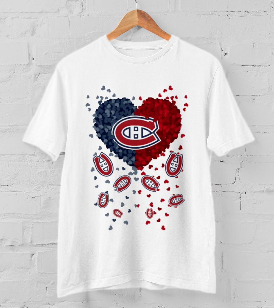 Montreal Canadiens Heart NHL 2026 Team Pride T-Shirt