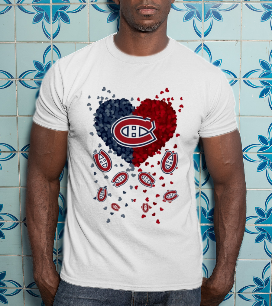Montreal Canadiens Heart NHL 2026 Team Pride T-Shirt
