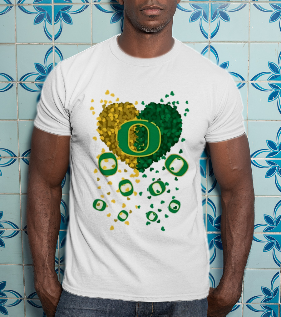 Oregon Ducks Football Heart 2026 T-Shirt
