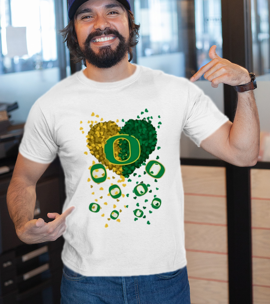 Oregon Ducks Football Heart 2026 T-Shirt