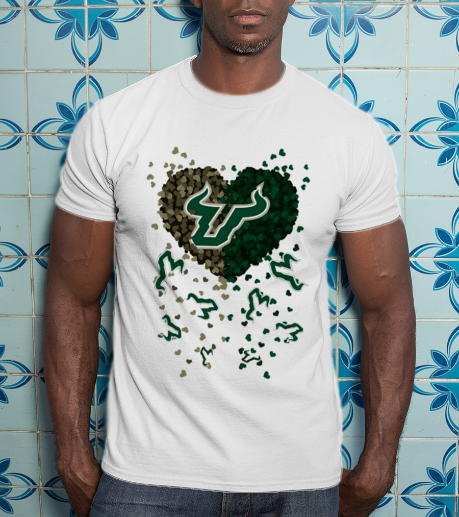 Heart Of South Florida Bulls 2026 Camo Green Bulls Fans T-Shirt
