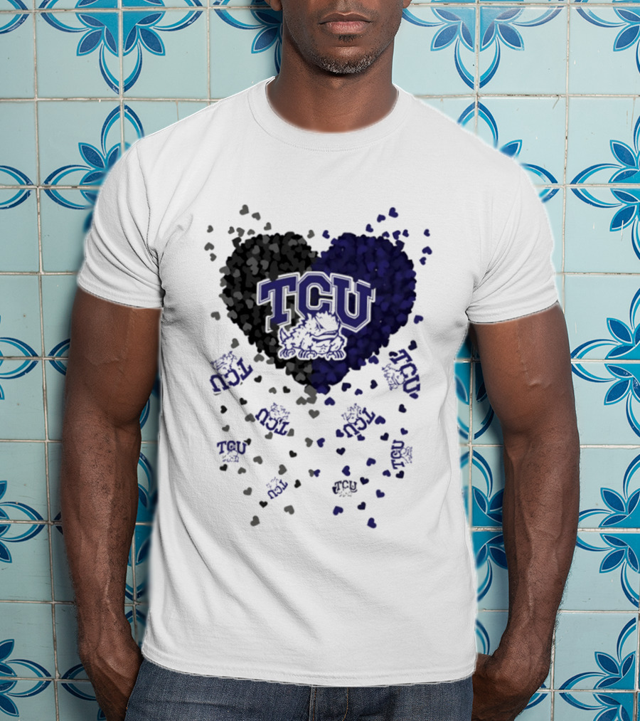 TCU Horned Frogs Heart Football 2026 T-Shirt
