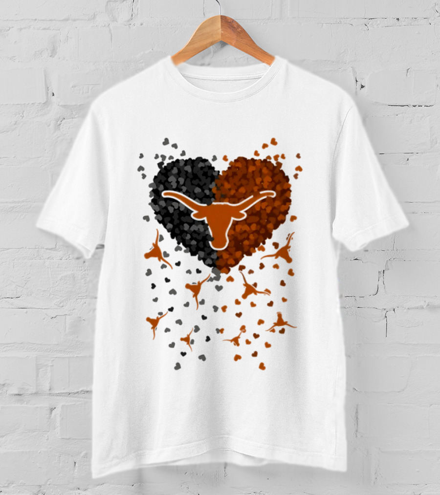 Heart Of Texas Longhorns Football 2026 Iconic Longhorn Logo Texas Pride T-Shirt