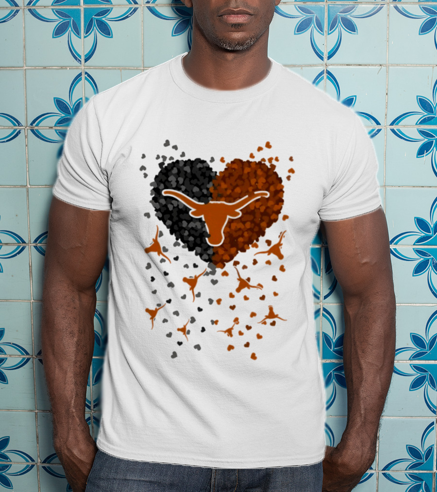 Heart Of Texas Longhorns Football 2026 Iconic Longhorn Logo Texas Pride T-Shirt