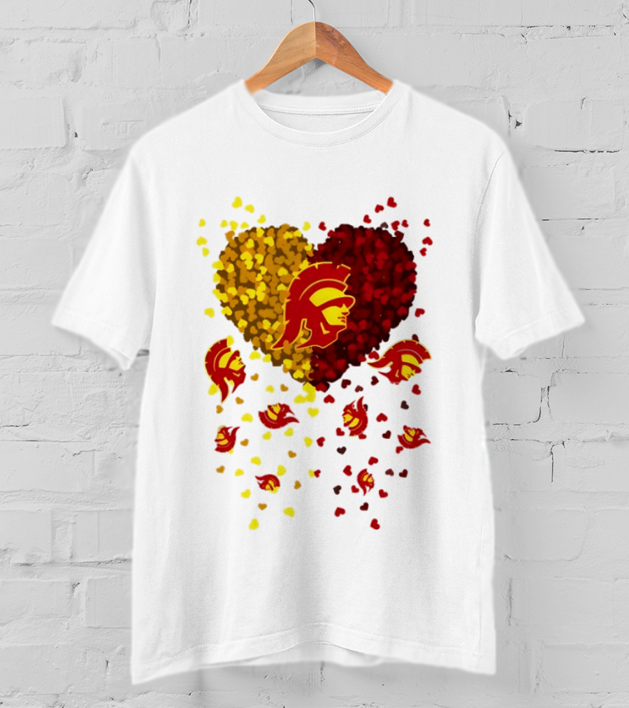 USC Trojans Heart Football 2026 Fan T-Shirt
