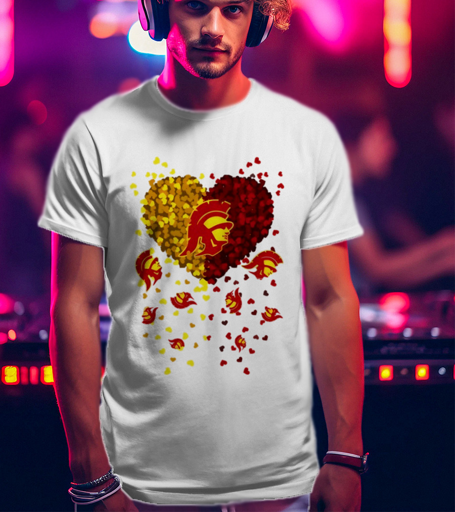 USC Trojans Heart Football 2026 Fan T-Shirt