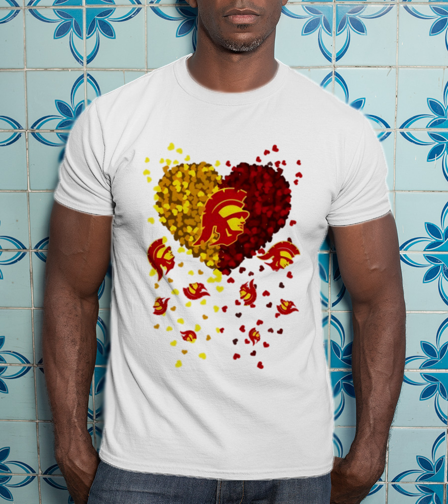USC Trojans Heart Football 2026 Fan T-Shirt