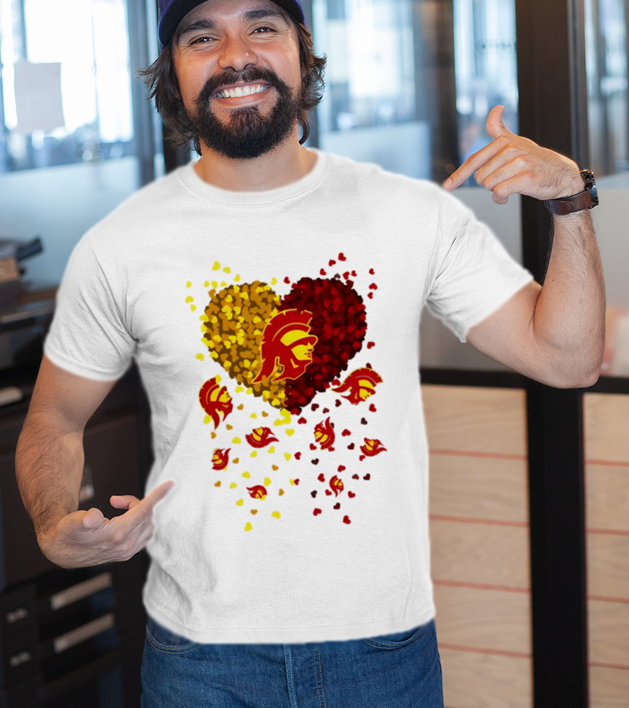 USC Trojans Heart Football 2026 Fan T-Shirt